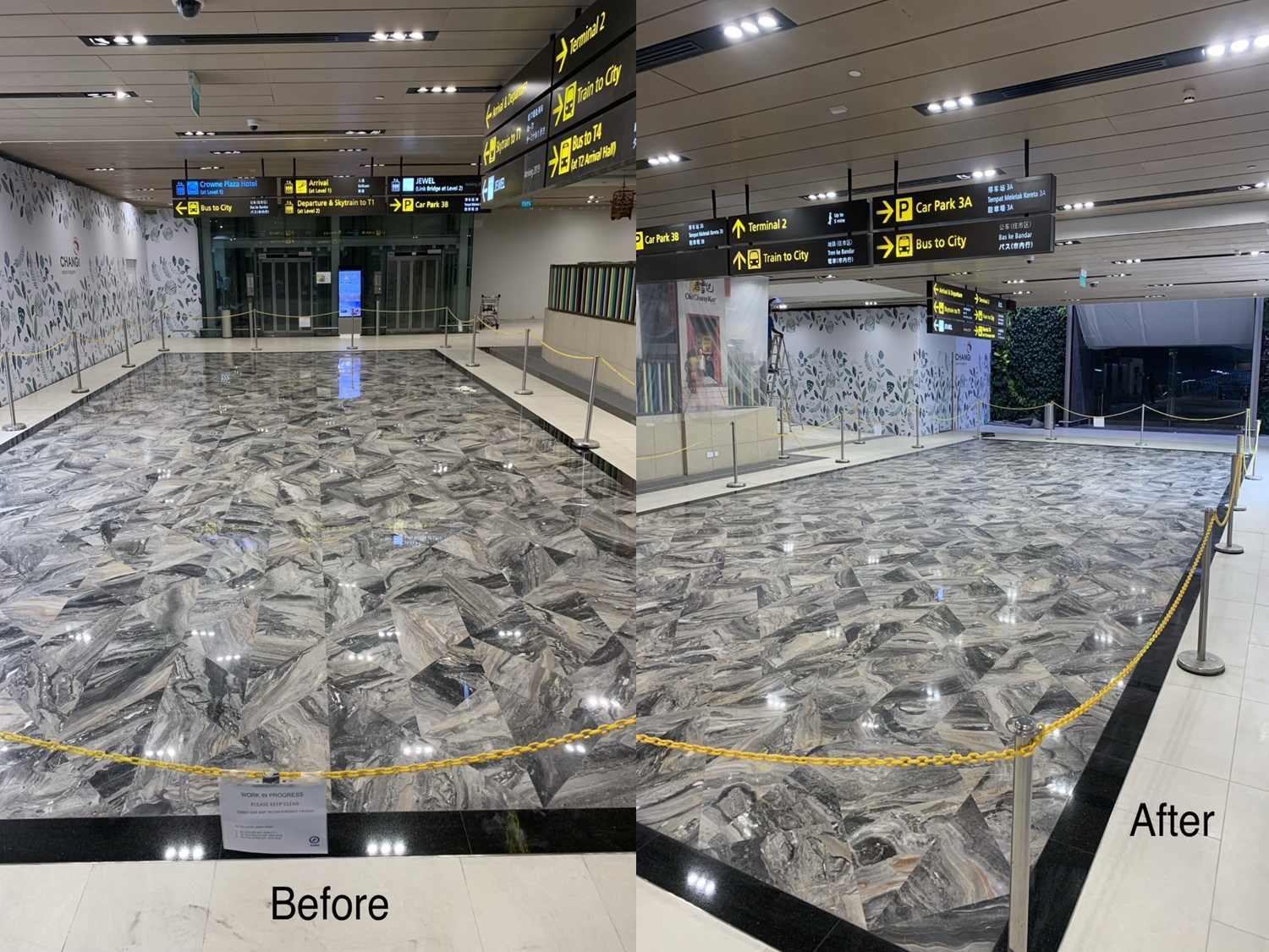 Changi Airport Terminal 3 Marble